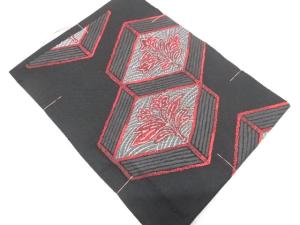 アンティーク　花菱模様織り出し名古屋帯（着用可）